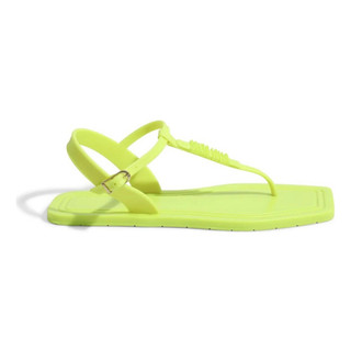 Rasteira Borracha Feminino Santa Lolla Bico Quadrado Verde