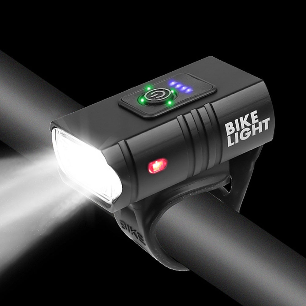 2 Lanterna Com Visor Farol Bike 2 Led Bicicleta Usb Recarregável
