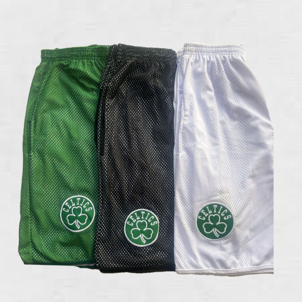 Bermuda Basquete  Celticss com bolso Lazer Academia Treino