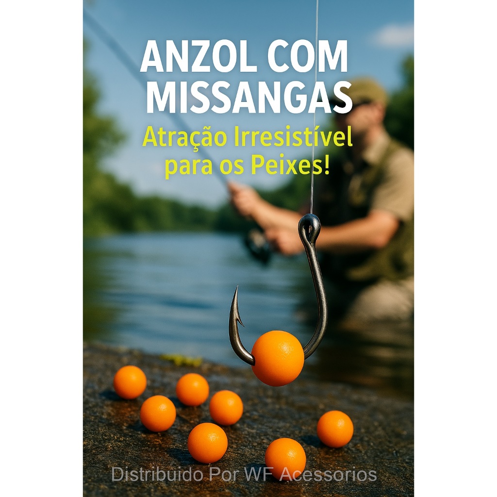 Isca Artificial Miçanga com Anzol – Eficiência na Pesca de Lambari, Tilápia e Carpa - 10und