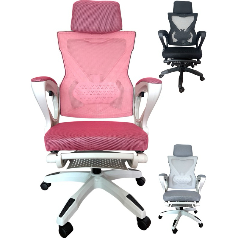 Cadeira de Escritório X-Absolut Reclinável e Giratória Com Suporte Para os Pés Ergonômica