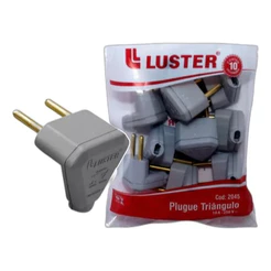 KIT 5 OU 10UNS PINO TRIANGULAR OU RETO (2P 10A) [LTR]