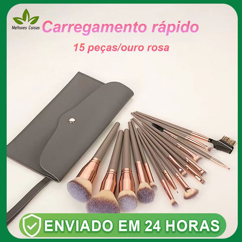 Conjunto De Pincéis De Maquiagem Com Para Sombra De Maquiagem / Base / Contorno / Mistura