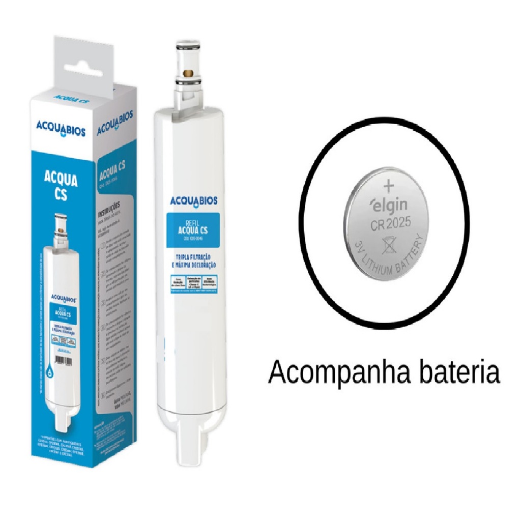 Refil Acqua Cs compatível Consul Facilite Cpc30 Cpc31 Cpb34 Cpb35 Cpb36 em Oferta na Shopee