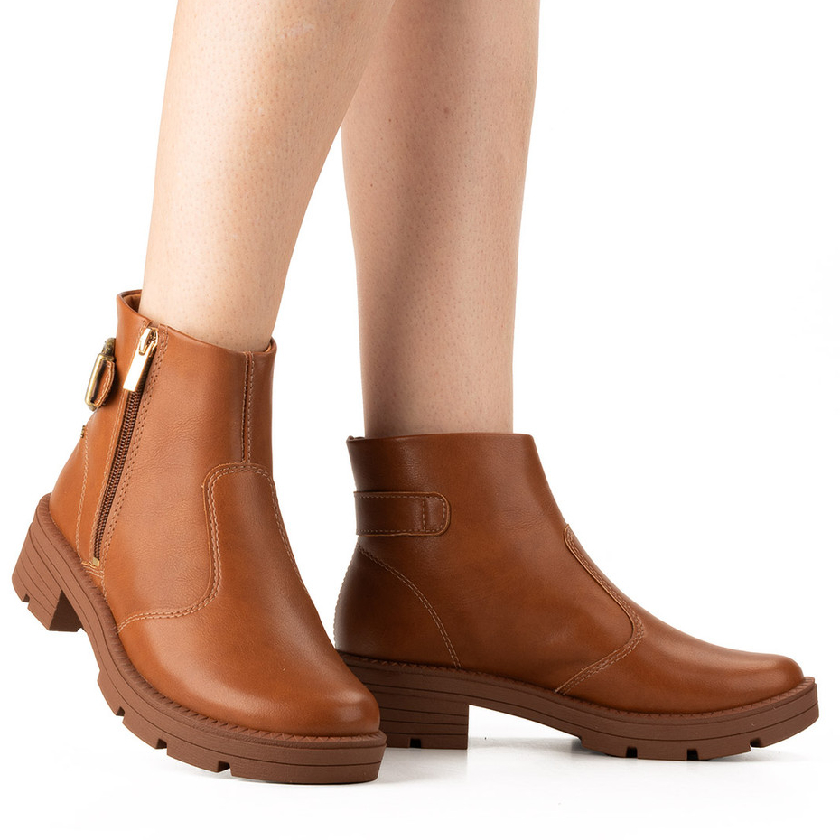 Bota Feminina Cano Curto Fivela Dakota Original