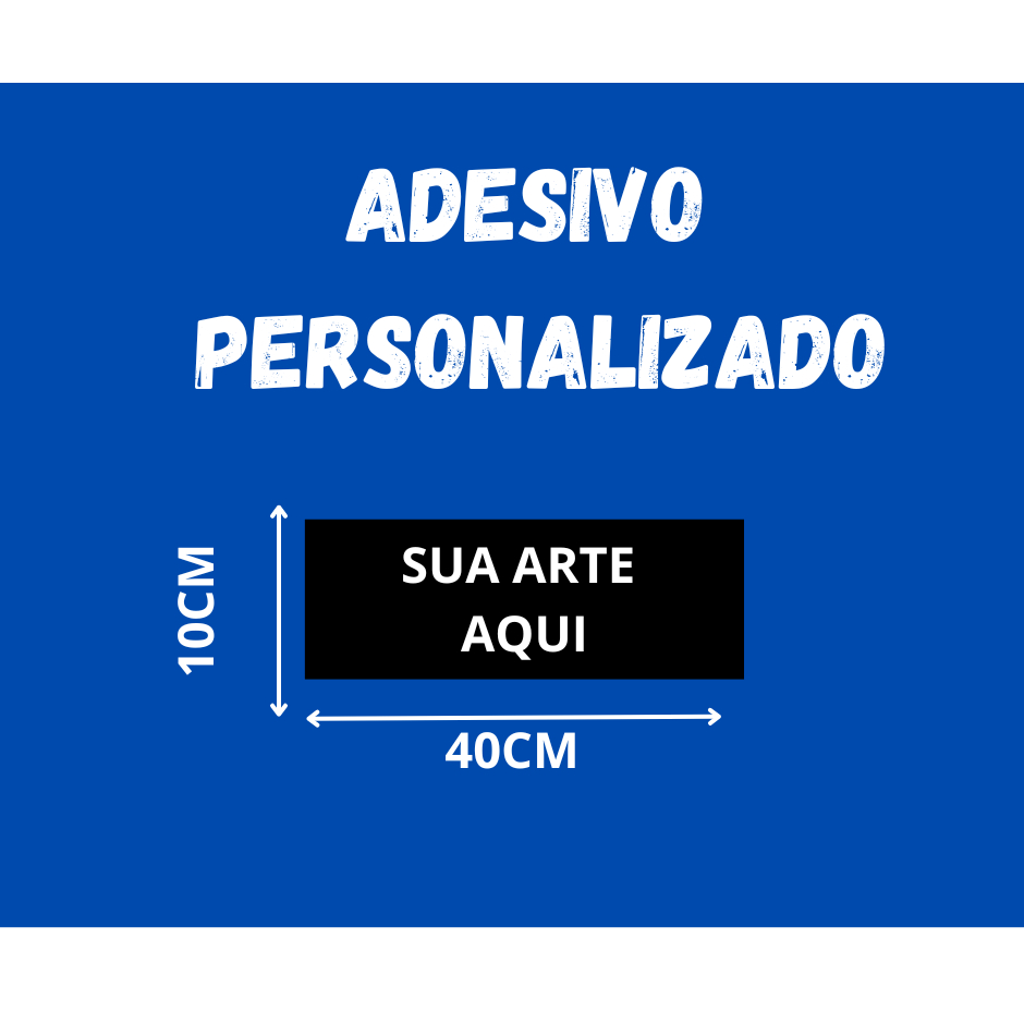 Adesivo Vinil Personalizado Com A Sua Logo/40x10cm