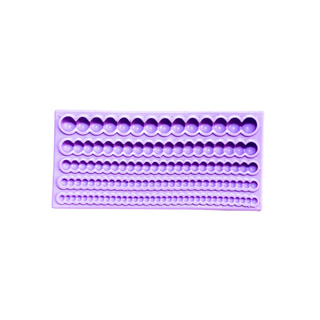 F1885 MOLDE DE SILICONE CORDÃO PÉROLAS ACABAMENTO BOLINHAS CONFEITARIA BISCUIT em Oferta na Shopee