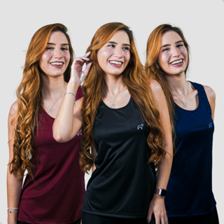 Kit 3 Regata Tapa Bumbum Feminina Dry Fit Academia Fitness Blusa Treino Parvori em Oferta na Shopee