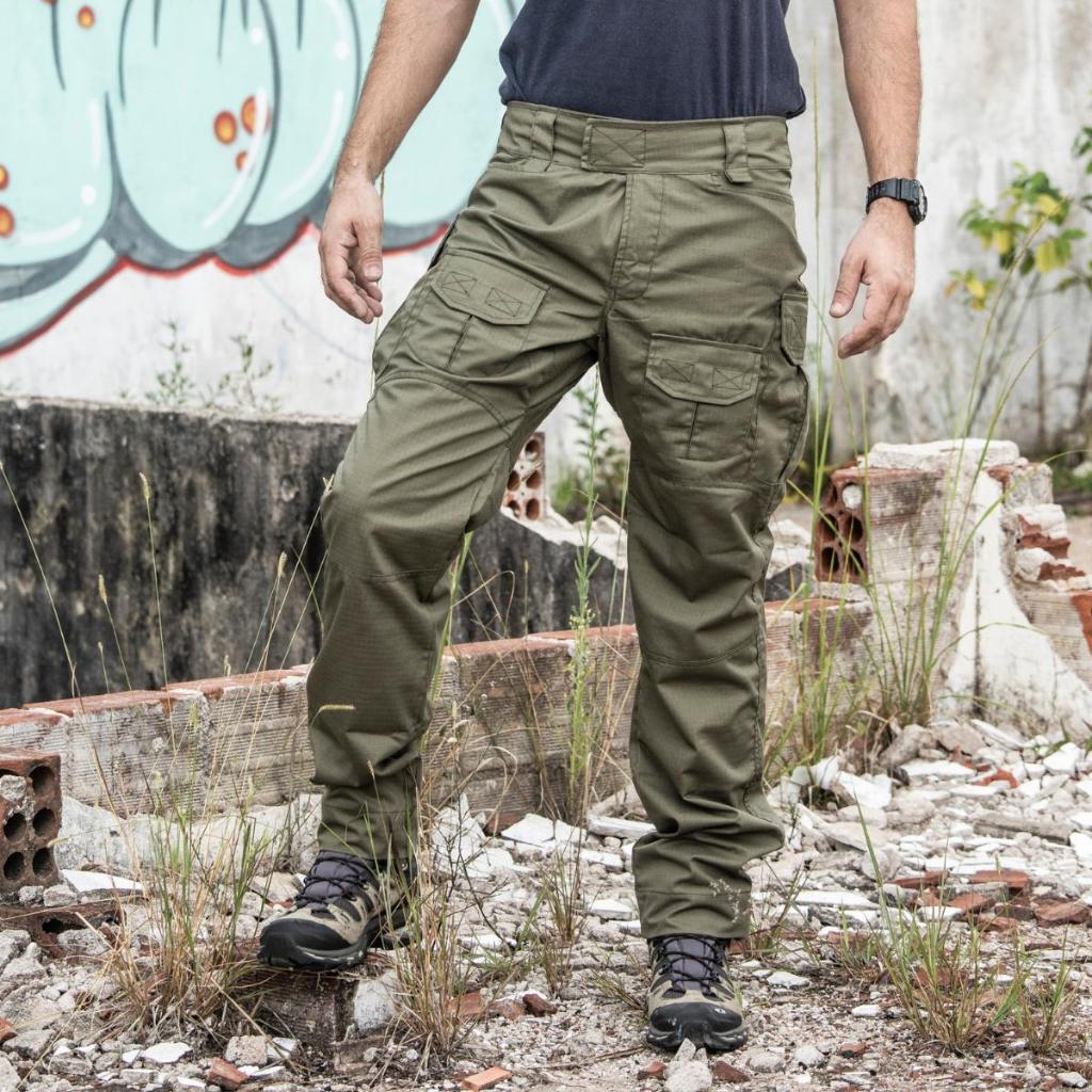 Calça Tática Masculina Rip Stop Uniforme Farda Profissional Trabalho Caça Resistente Motociclista
