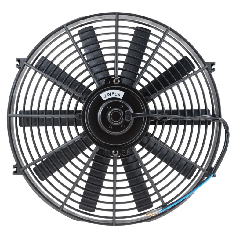 Eletro ventilador Universal Pás Retas 9'' 24v 80w