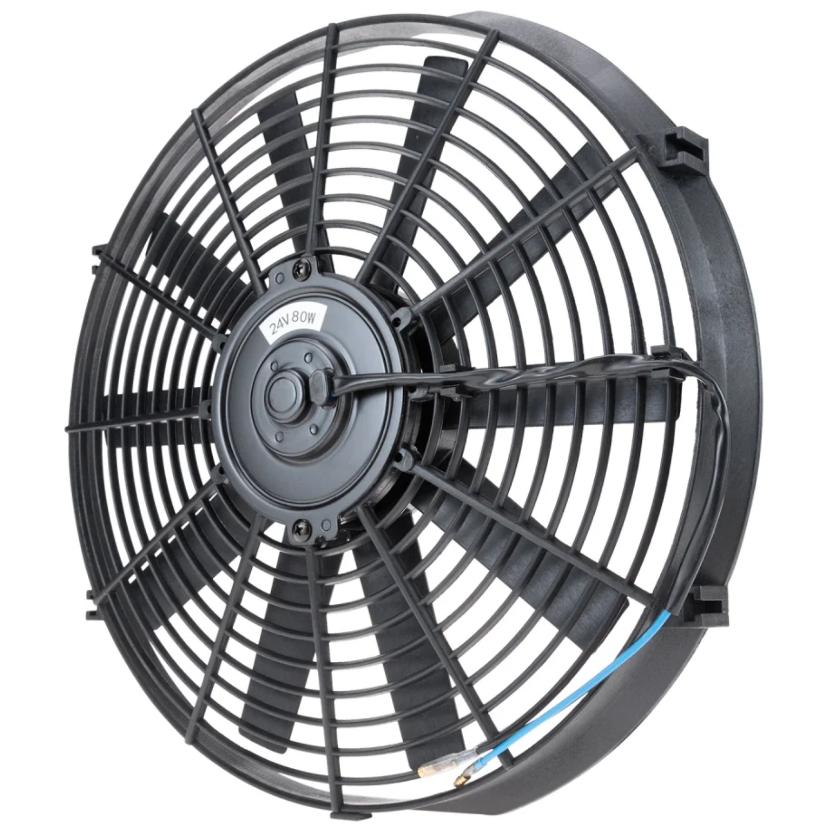Eletro ventilador Universal Pás Retas 10'' 24v 80w