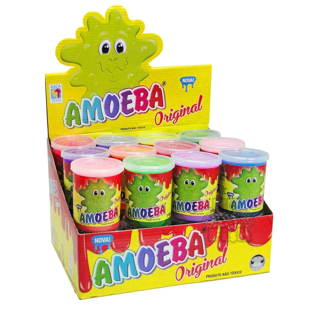 Kit com 3 Amoeba Massinha de brincar - Geleia 110g Asca Toys — imagem 2 de 2
