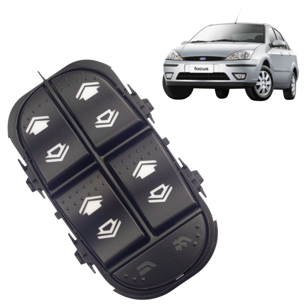 BOTÃO INTERRUPTOR VIDRO ELÉTRICO QUADRUPLO FORD FOCUS 2000/2008 em Oferta na Shopee