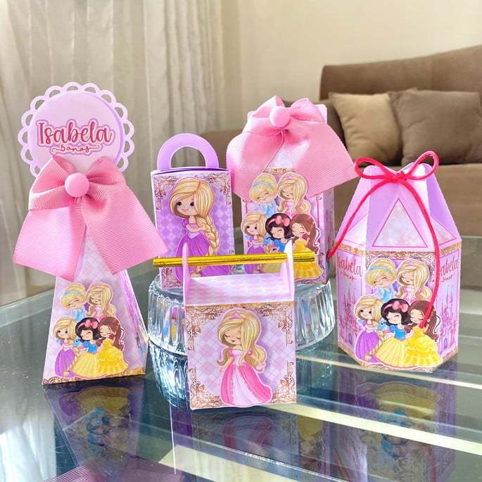 KIT FESTA/ PERSONALIZADOS/ PRINCESAS DISNEY/ LEMBRANCINHA PRINCESA DISNEY