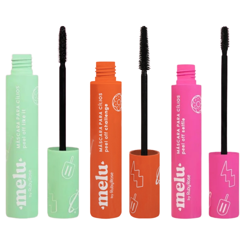 Rimel Máscara de Cilios Peel Off Melu Ruby Rose em Oferta na Shopee