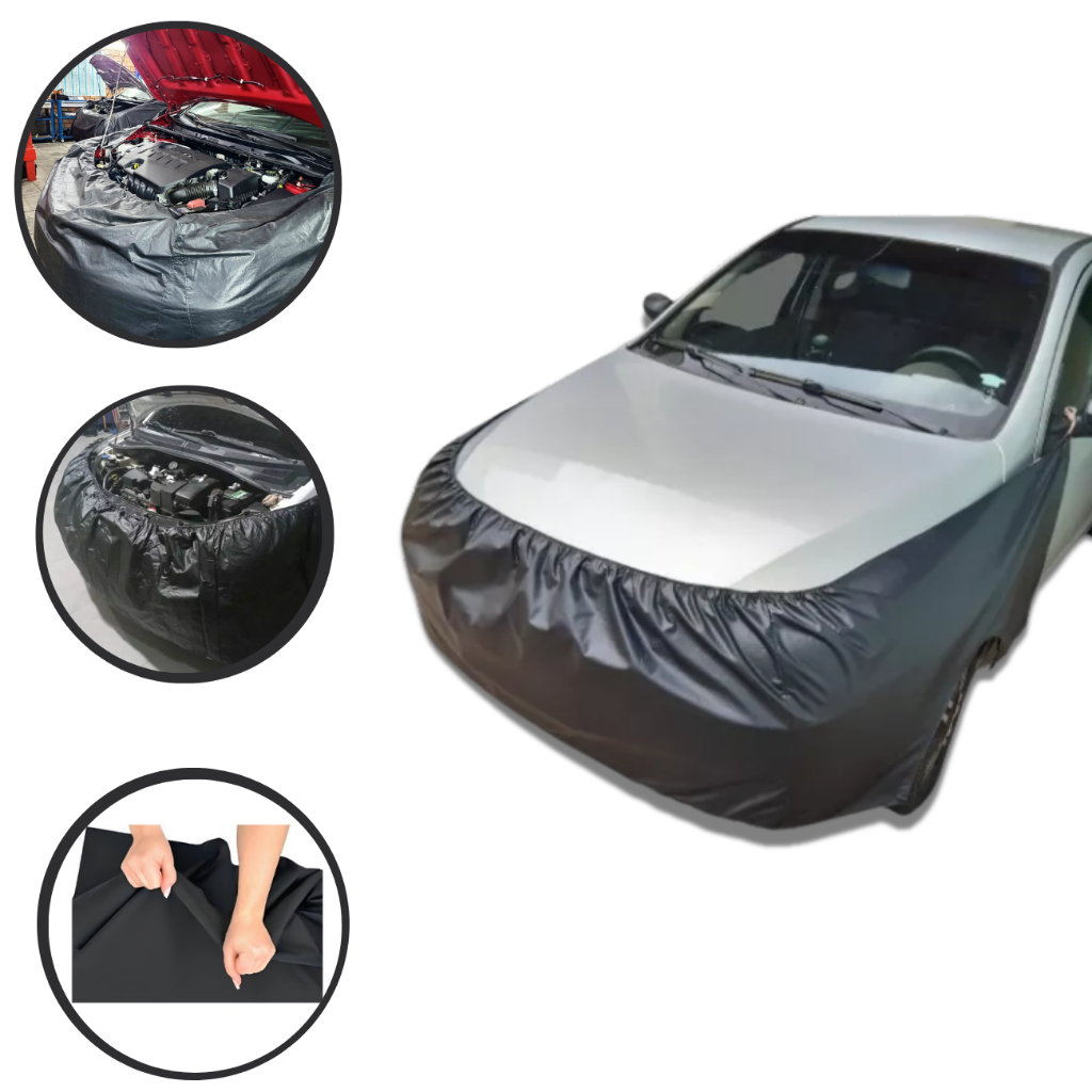 Capa Frontal Para Carro Oficina Mecânica Proteção Lateral e Frontal Em Couro Sintetico
