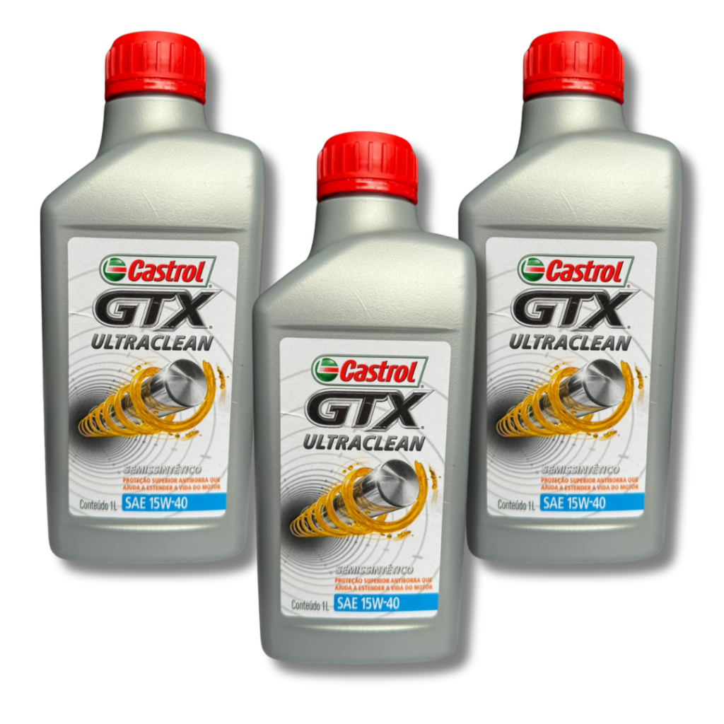 KIT 3 LITROS DE ÓLEO 15W40 CASTROL
