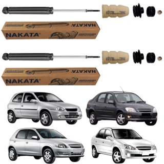 PAR AMORTECEDOR TRASEIRO CELTA 2001 A 2016 CLASSIC 1998 A 2016 PRISMA 2007 A 2012 NAKATA + KIT em Oferta na Shopee