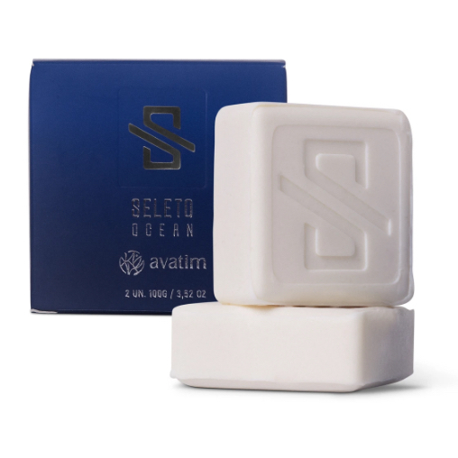 Sabonete em Barra 2 em 1 Seleto Ocean Avatim 100g (Cx. com 2 unid.)
