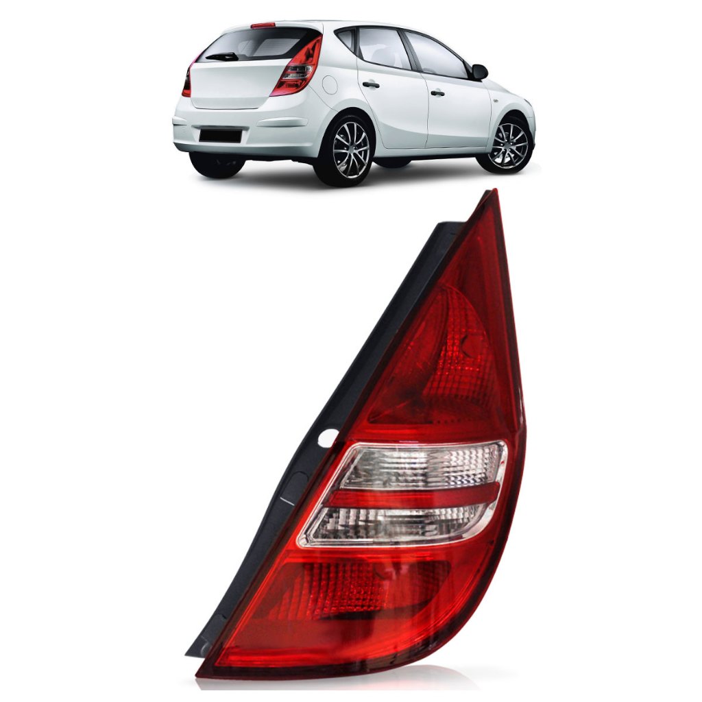 Lanterna Traseira  I30 Hatch 2009 2010 2011 2012 Bicolor Lente Lisa Acrilico em Oferta na Shopee