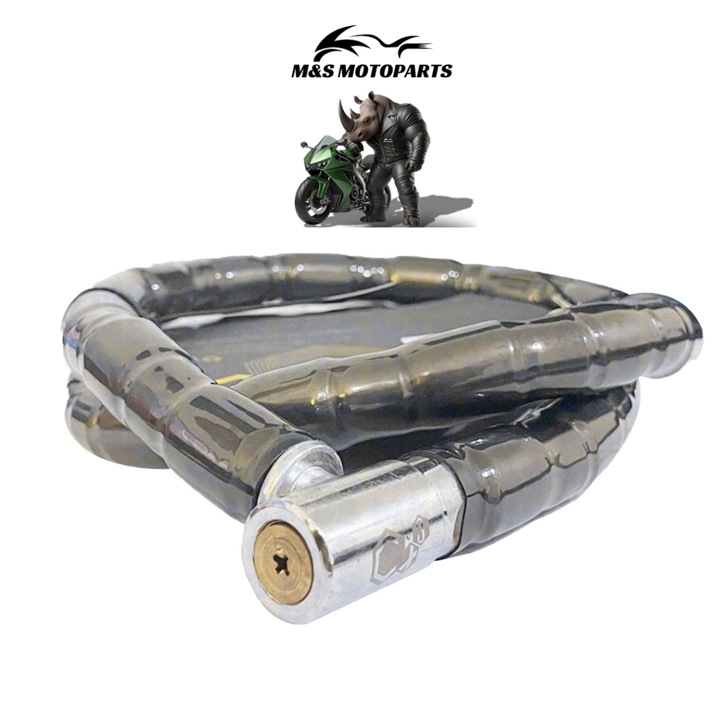 Trava Anti Furto Articulada Cadeado Moto Estepe 1,20 X 22mm · foto 2