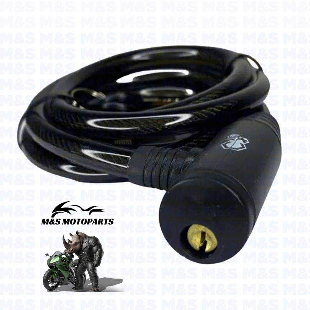 Trava Articulada Aço Cadeado Capacete Moto 8MM X1.000MM - Preto em Oferta na Shopee