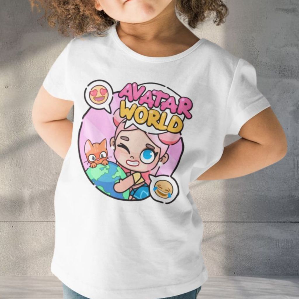 Camiseta Infantil Jogo Avatar World Game Criança Mundo Virtual Exploração Play em Oferta na Shopee