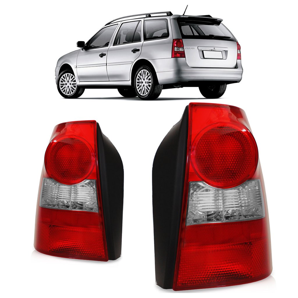 Par Lanterna Traseira Parati G4 2006 2007 2008 2009 2010 2011 2012 2013 Bicolor Pisca Fumê em Oferta na Shopee