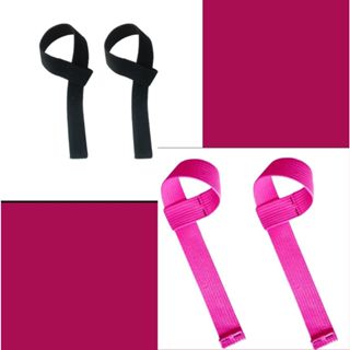 2  Pares de Straps 100% Algodão. P/musculação e Academia... em Oferta na Shopee