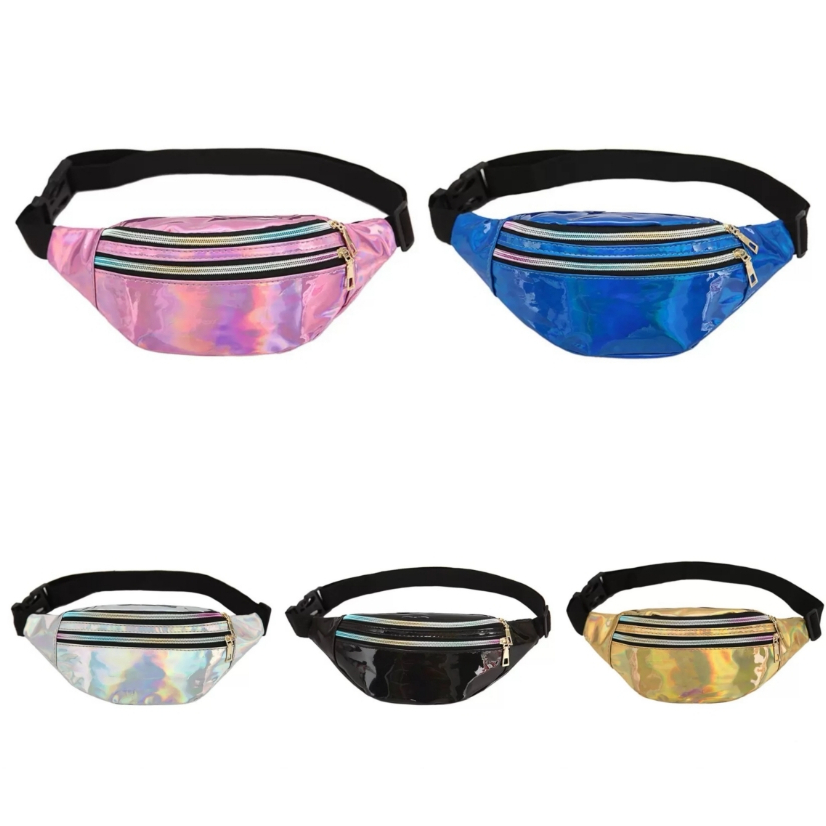 Pochete Bolsa Holográfica Metalizada Neon Feminina LAJ549 em Oferta na Shopee