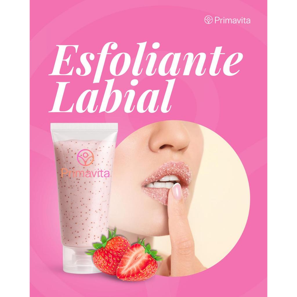 Esfoliante Labial Profissional 30g Hidratação Vitamina E e Ácido Hialurônico