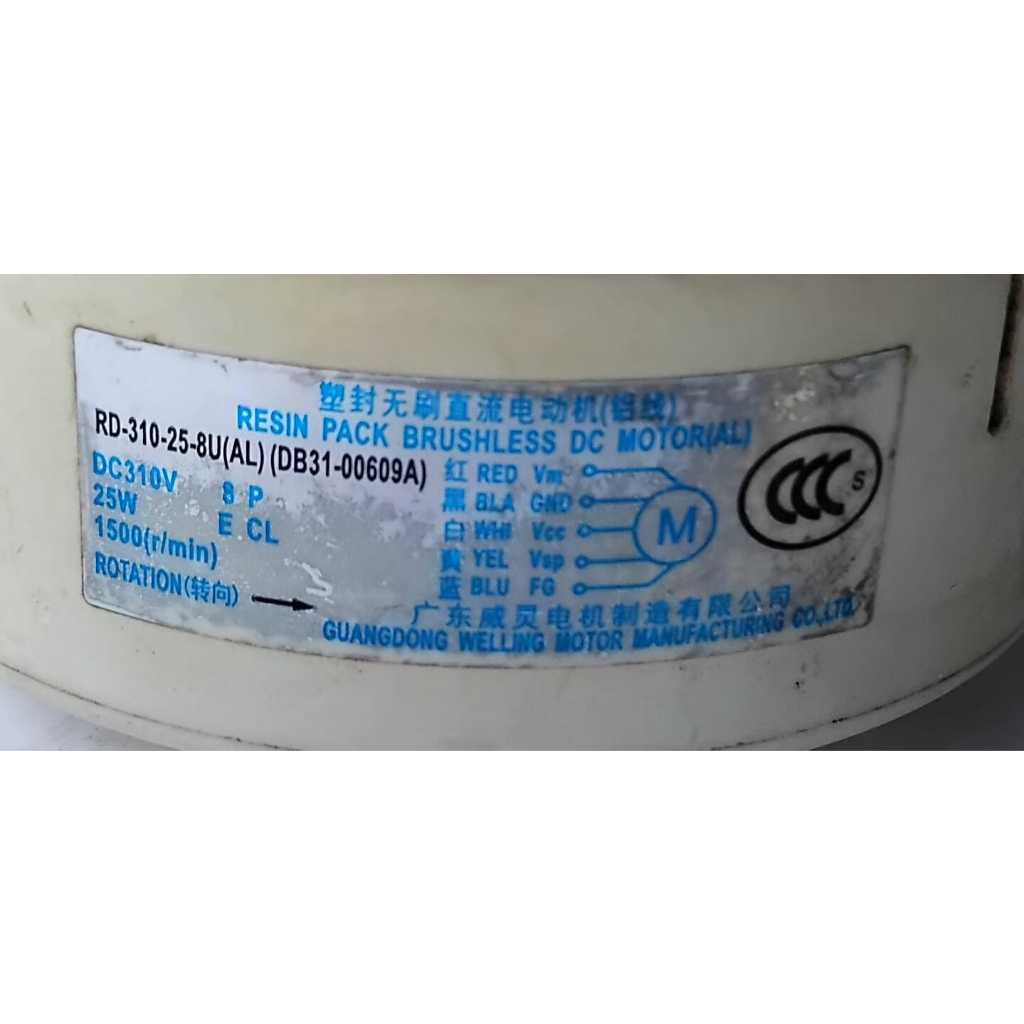 Motor Evaporadora Compatível Samsung 18/24000 Btus Db31-00609a Original Revisado