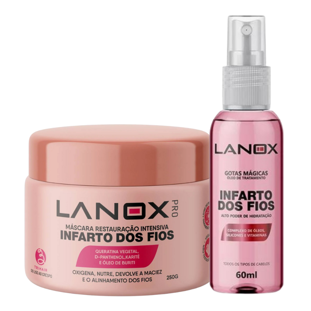 Kit Máscara Infarto dos Fios 250g + Óleo Gotas Mágicas em Oferta na Shopee