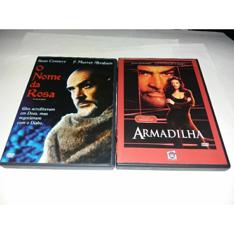 Lote 02 Dvds Sean Connery : O Nome da Rosa (1986) + Armadilha (1999)
