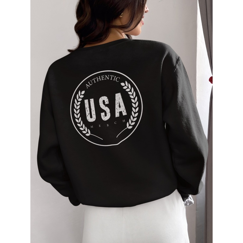 Moletom Careca Authentic USA Unissex Blusa de Frio Feminina Masculina