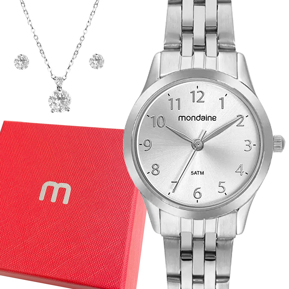 Relógio Mondaine Feminino Analógico Prata Original Garantia - Watches