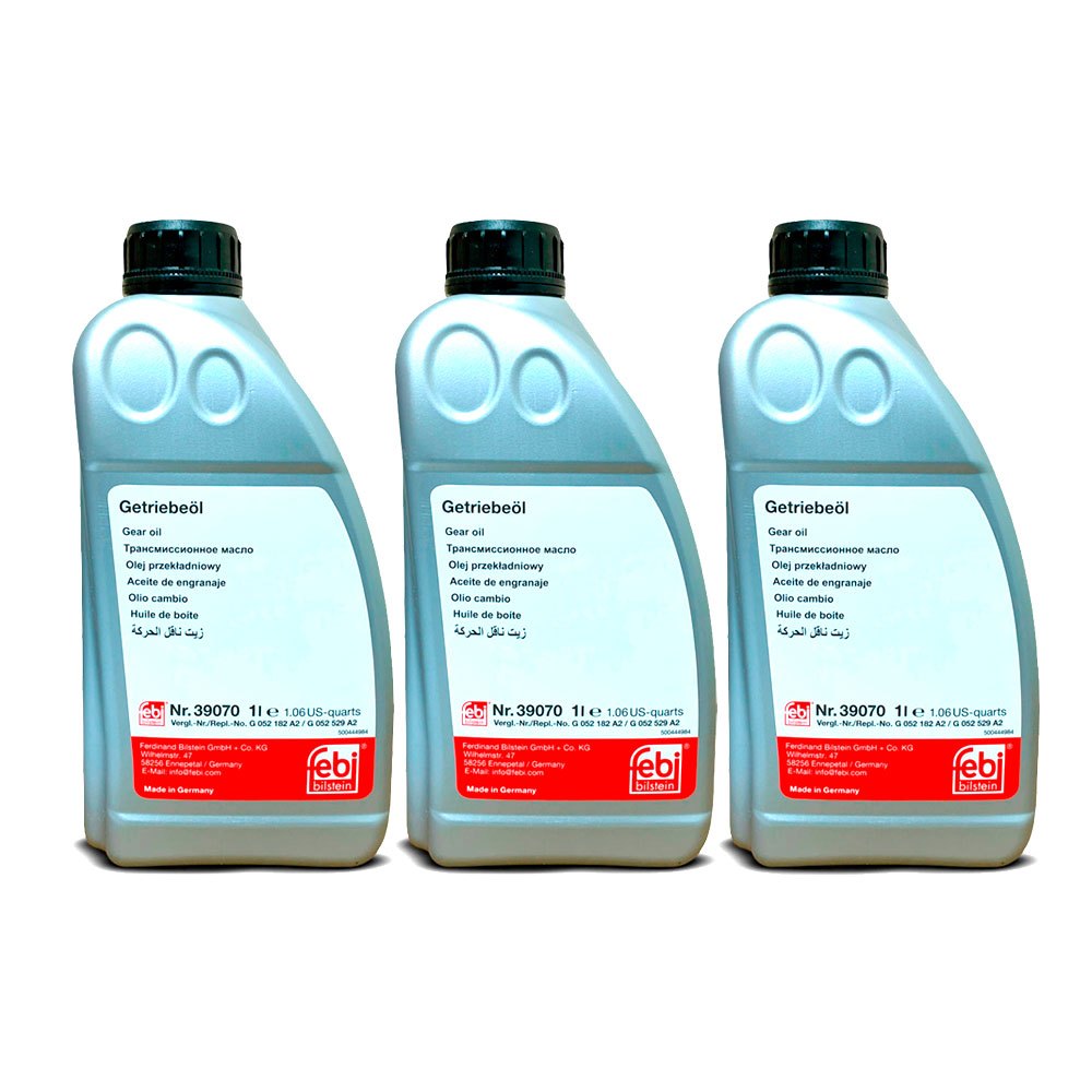 Kit 3 Oleo Cambio Automatico Atf Dsg Febi 39070 Volkswagen Audi BMW Mercedes Citroen Peugeot