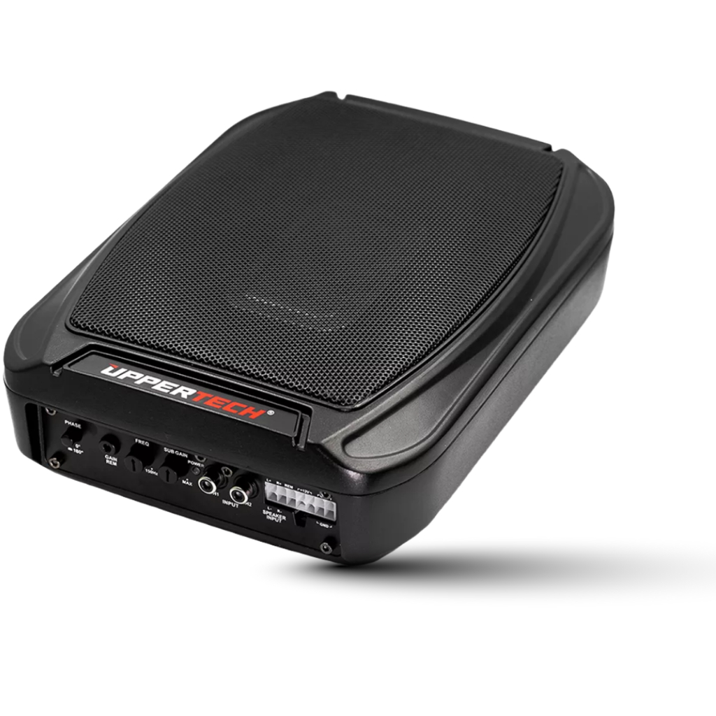 Caixa Aluminio Amplificada Slim 140wrms Subwoofer Uppertech