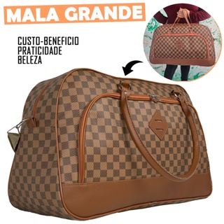 Mala de Mão Feminina Luxo de Bordo Caramelo Forrada 10 KG em Oferta na Shopee