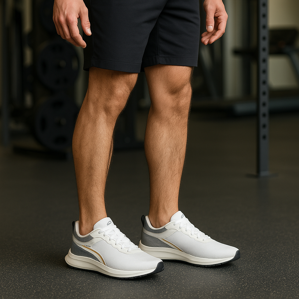 Tênis para Academia Masculino Esportivo Caminhada Treino Malhar Branco Olimp BF Shoes