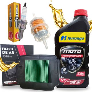 Kit Revisão Biz 125 Troca Óleo 10w30 Filtros e Vela Ngk em Oferta na Shopee