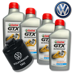 KIT 4L ÓLEO CASTROL GTX 15W40 SL ULTRACLEAN + 1 FILTRO VW