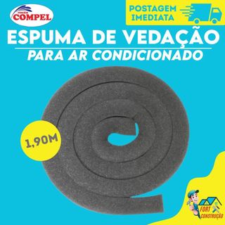 Espuma Para Vedação Ar-condicionado 1,90 Metro De 7500 a 10000 btus