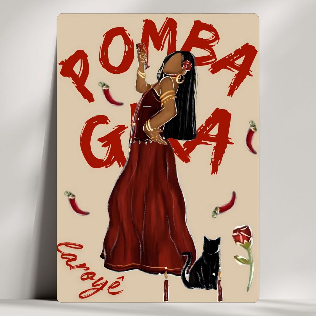 Quadro Decorativo Pomba Gira - Umbanda Candomblé Oxalá - Coleção Giz em Oferta na Shopee