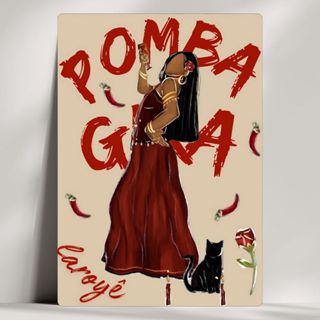 Quadro Decorativo Pomba Gira - Umbanda Candomblé Oxalá - Coleção Giz em Oferta na Shopee