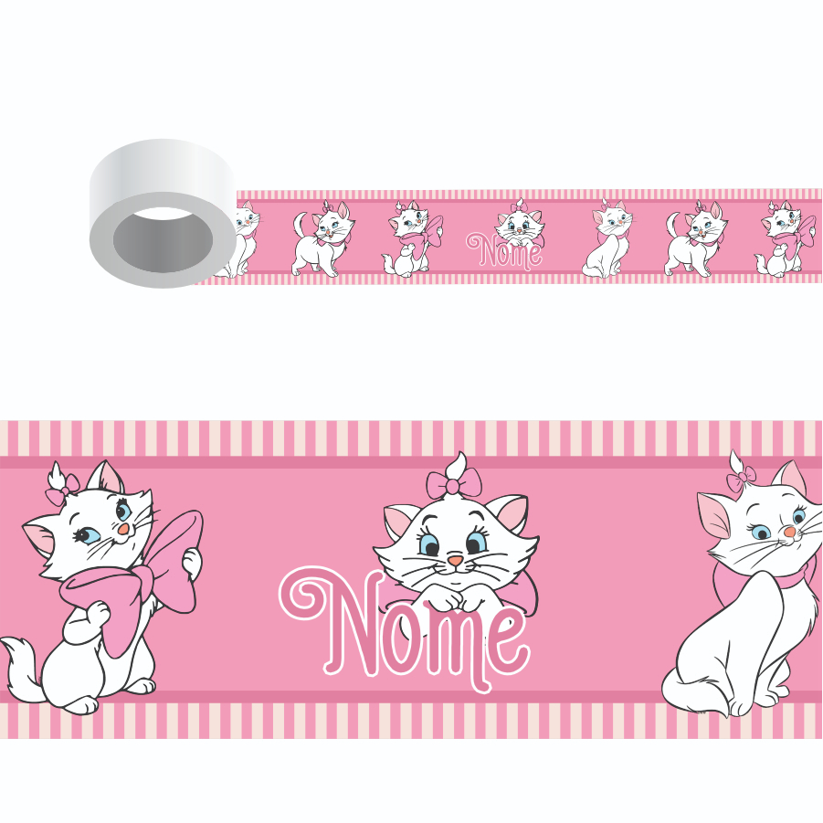 MARIE FX0.052 - PERSONALIZADO COM NOME, Faixa para parede, decoração de quarto, infantil