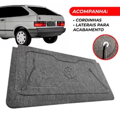 Tampao bagagito Traseiro Gol G1 Antigo Quadrado Grafite Sem limpador