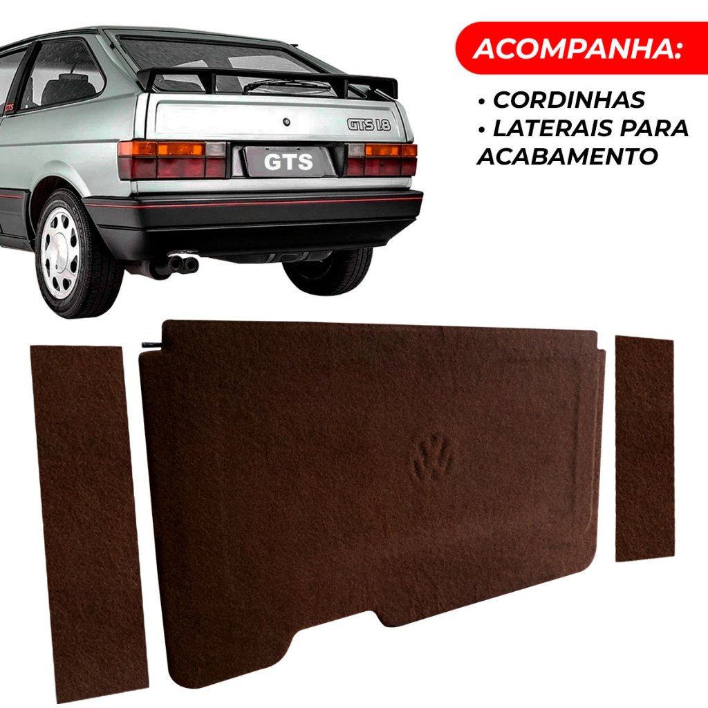 Tampão Gol G1 Antigo Quadrado bagagito Traseiro MARROM em Oferta na Shopee