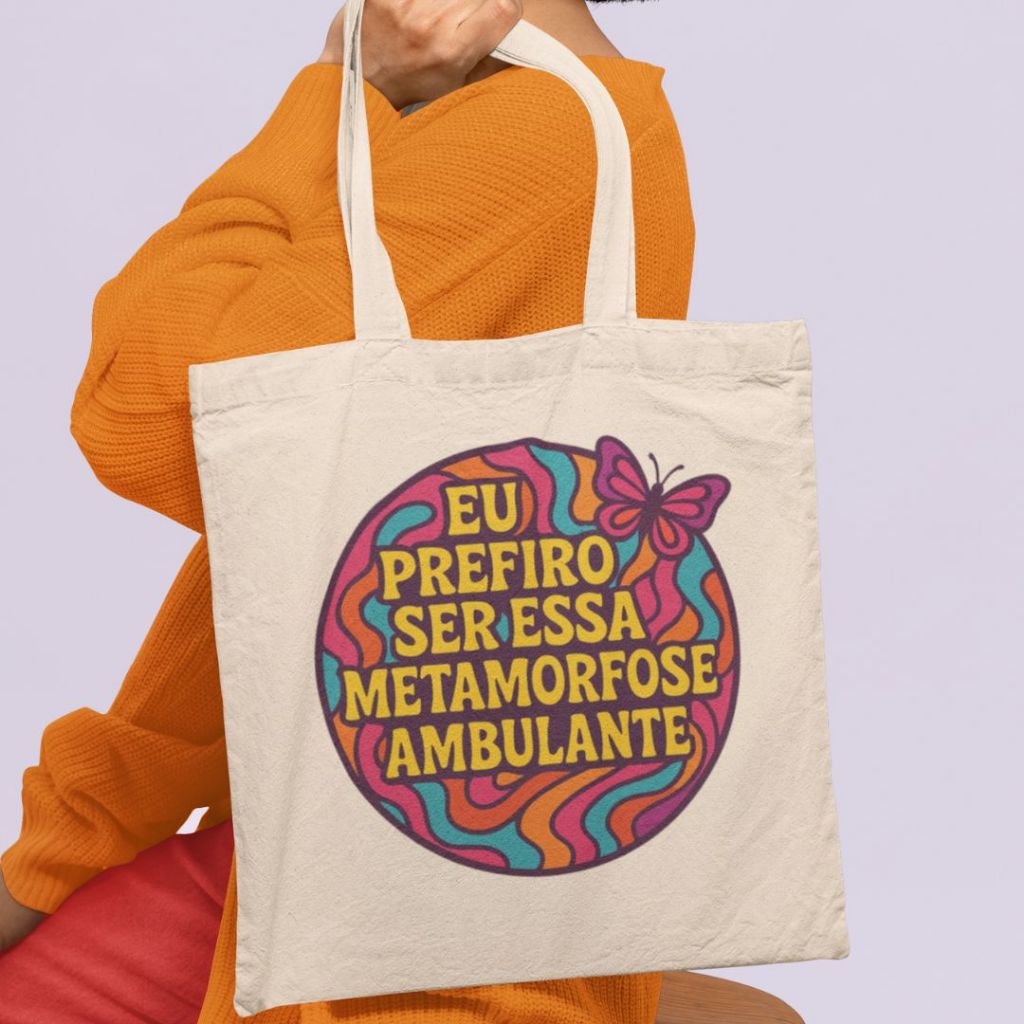Bolsa Ecológica Ecobag Raul Seixas Eu Prefiro Ser Essa Metamorfose Ambulante Música MPB Brasil