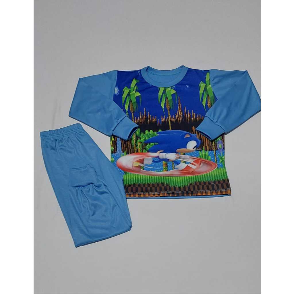 Pijama Infantil Menino Longo Inverno Personagem Conjunto Quente 2 ao14